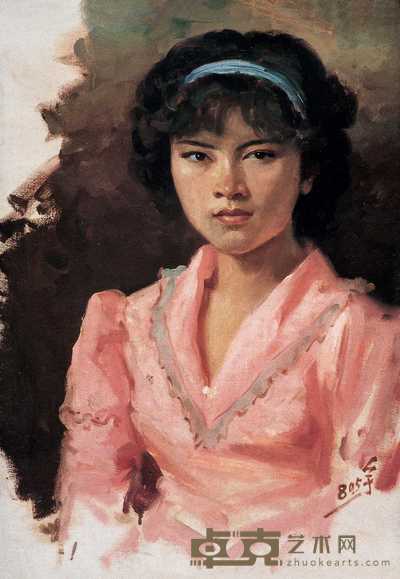刘宇一 1980年作 肖像 74×51cm
